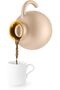 Globe Flask 1.0 Ltr Handle with 2 Collars(Gold & Silver), (Soft Beige)