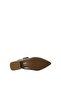 Women's Genuine Leather Thick Heeled Shoes - 3