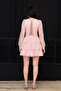 Layered Mini Lace Dress - Powder - 8