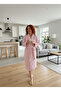Shawl Collar Women's Bathrobe |   Soft Textured Belted Pocket Bag