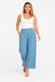 Women's Plus Size Green, Elastic Waist Pocket Relaxed Fit High Waist Pants 65N39459 - 5