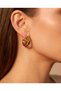 Trivana Triple Look Half Hoop Steel Earrings - 4