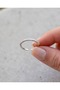 Diadema Zircon Stone Thin Baguette Detailed Adjustable Ring - 3