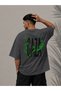 Gaza Themed Oversize Unisex T-Shirt – Streetwear T-Shirt with Arabic Text Print - 2