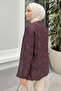 Jacquard Detailed Kimono Y0111 - Mürdüm - 4