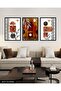 Watercolor Look Abstract Art 3 Piece Wooden Framed Painting Act - 3
