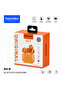 Air-6 TWS Bluetooth Earbuds with Charging Case Built-in Speaker, Touch Control and HD Microphone Compatible With Android Mobiles and Tablets Orange - 4