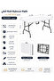 120cm Foldable Rectangular Table Rq-31025 – White - 3
