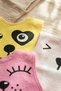 Lumi 3-Pack Soft Textured Baby Bib Set with Animal Figures - 100% Cotton and Liquid Absorbent 0- - 3