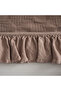 Tanya Double Pique Bedspread Set 100% Cotton Woven Powder 260X240 cm - 8