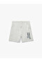 Printed Cotton Shorts with Belted Laces and Pockets