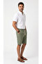 Men's Khaki Linen Muslin Shorts Lightweight Casual Thin Fabric with Back Pockets - 4