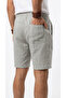Men's Gray Linen Muslin Shorts Lightweight Casual Thin Fabric with Back Pockets - 7
