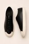 Men's Black Genuine Leather Lace-Up Sneaker Rubber Sole Daily Casual Shoes – Palio - 4