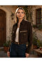 Women's Brown Suede Leather Jacket