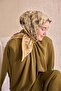 وشاح تيفيل الحريري 11527 - 09 نمط باتيك الخردلي - 3