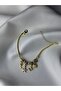 Summer & Sea Themed Gold Bracelet with Dolphin and Seashell Pearl Figures - 4