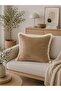 Tasseled Milk Coffee Cushion Cover - 5