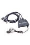 DD221-4K 2 منفذ Hdmi 1.4V 4K@30Hz حافظة بلاستيكية Kvm Switch