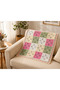 Hand Knitted Cotton Yarn Vintage Motif Baby Blanket