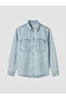 Nevavm Loose Fit Men's Jean Shirt with a Difference - 5