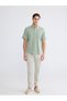 Beige Slim Fit Gabardine Men's Chino Trousers - 6