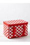 40 Liter Thermal Checkered Picnic Basket 43X33X26Cm Red White - 2