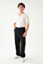 Elastic Waist Striped Fabric |   Loose Fit Men's Trousers - 3