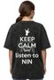 Nin Rock Metal Music Band Printed Unisex Oversize Vintage Washed T-Shirt - 3