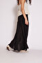 Asymmetric Ruffled Knit Skirt Brown - 4