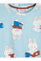 Lcw Young Blue Crew Neck Printed Women's Pajama Set - 8