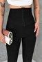 Women's Agraf Detailed High Waist Spanish Flare Trousers - 3