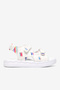 Children's Unisex White Comfortable Fit Color Patterned Double Velcro Sandals - 5