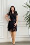 Double-Breasted Lace Embellished Dress