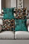 Digital Printed Soft Textured 4-Piece Throw Pillow Cover Set Krl0108