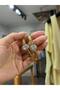 Gold Eye Model Baguette and Zircon Stone Steel Handcuffs (1 Piece) - 2