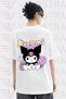 Unisex Kawaii Cute Printed Oversize Crew Neck Cotton Daily Use Combed Cotton T-Shirt - 3