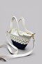 Siena Mini Women's Bag - Handmade Straw Textured Shoulder and Hand Bag with Leather Pouch - 6