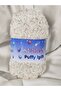 Puffy Sparkle Cream Hand Knitting Yarn 100Gr. 100 Meters. (1 Piece) - Color: 1704