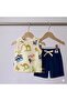 Desert Sun Themed Baby Boy Summer Set - 100% Cotton