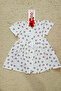 Baby Girl Cherry Patterned Muslin Dress with Buckle Combination Set - 2
