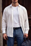 Tokyo White Textured Fabric Oversized Comfortable Fit Shirt - 2