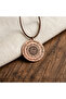 Ayetel Kürsi Prayer Copper Round Necklace - with Special Box - 7