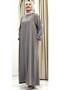 New Season Embroidered Ferace Tesettür Women's Outerwear - 3