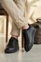 Shoe Basket 613 Genuine Leather Stretch Lace-Up Casual Men's Shoes
