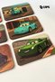 6 Pieces Cute Racing Cars Puzzle Set 16 Pieces Educational Children's Puzzle 3 Years+ 12X18 cm - 5