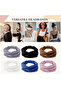 3-Piece Set of Bohemian Women's Headband - Thick Non-Slip Elastic Headbands with Bow Design - 7