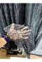 Anthracite Gray Glassy Rustic Tulle Curtain Eyelet Curtain Rustic Tulle Curtain - 3