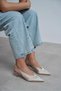 Wilson Sand Beige Satin Open Back Women's Heeled Shoes - 3