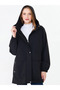 Women's Hooded Adjustable Waist Unlined Raincoat Buse